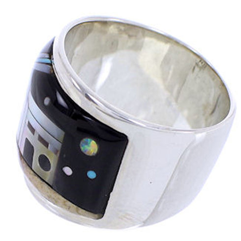 Jewelry Native American Design Multicolor Ring Size 5-3/4 YS71273